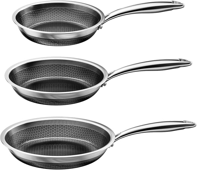 FogDream 8, Honeycomb Hybrid Nonstick Skillet by FogDream