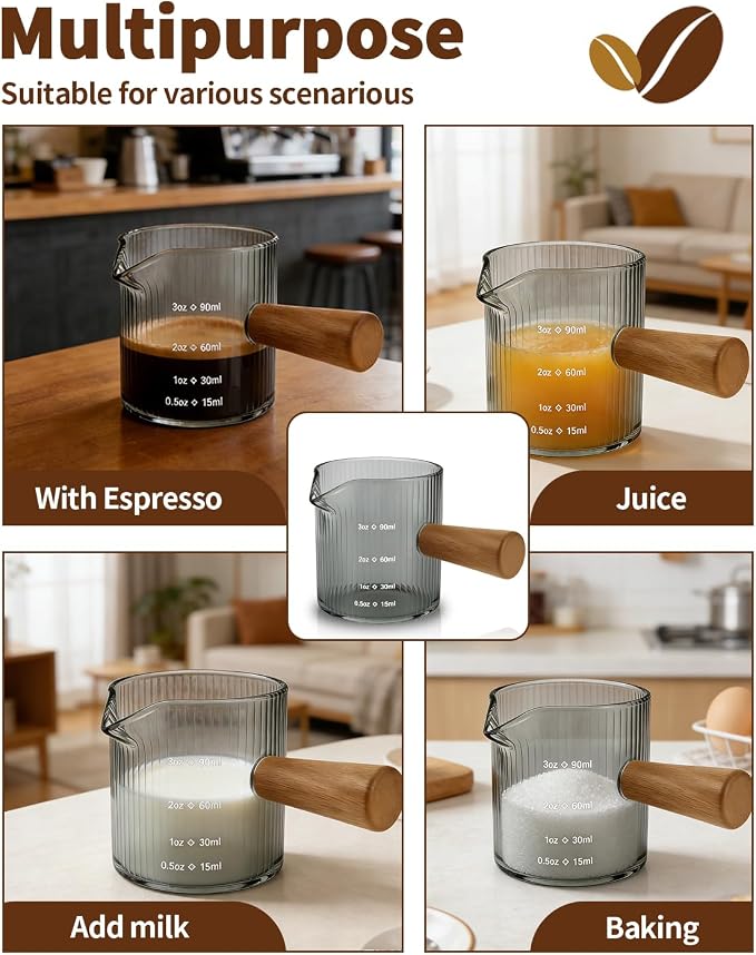 Espresso Measuring Cup 3 Oz, Espresso Glass Cups - Image 7