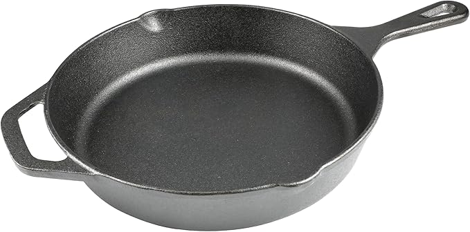 10 Inch Cast Iron Skillet, Pre-Seasoned Frying Pan by isheTao