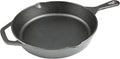 10 Inch Cast Iron Skillet, Pre-Seasoned Frying Pan by isheTao