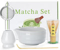 White Matcha Whisk Set by JardinTesoro