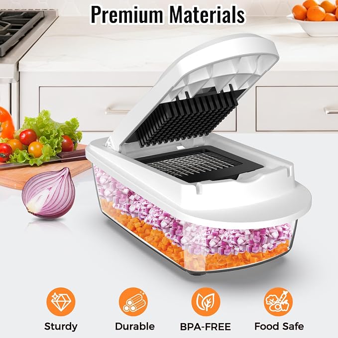 8 Blade All-in-1 Vegetable Chopper Mandoline Slicer - Image 3