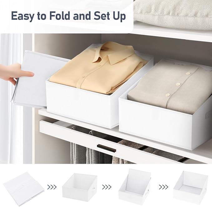 DIMJ Closet Storage Bins 6 Pack - Image 5