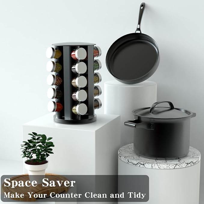 Handisen Rotating Spice Rack Organizer - Image 4