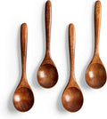 4 PCS Wooden Spoons for Honey, 6.7 inch Small Wooden Spoons by HEFILD