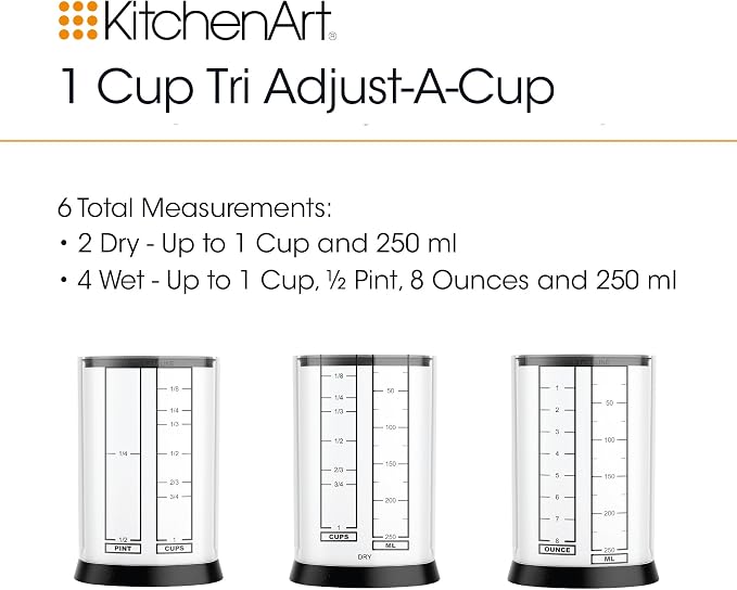 KitchenArt Pro Adjustable Measuring Set, Includes Adjustable Tablespoon - Image 6