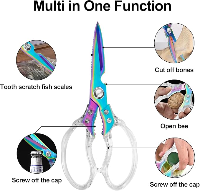 CGBE Kitchen Scissors, Heavy Duty Food Scissors - Image 2