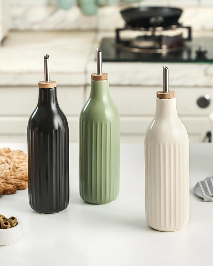 FE FUN ELEMENTS Olive Oil Dispenser Bottle, 19 oz Oil Dispenser - Image 7