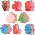 Christmas Cookie Cutters with Plunger Stamps Set, Gingerbread Boy/Girl Snowman by Sakolla
