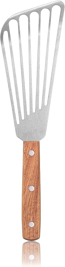 New Star Foodservice 43068 Wood Handle Fish Spatula, 6.5" Blade - Image 4