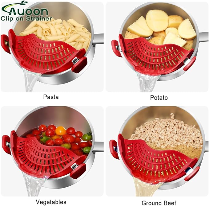 Large AUOON Clip on Strainer for All Pots and Pans - Image 5