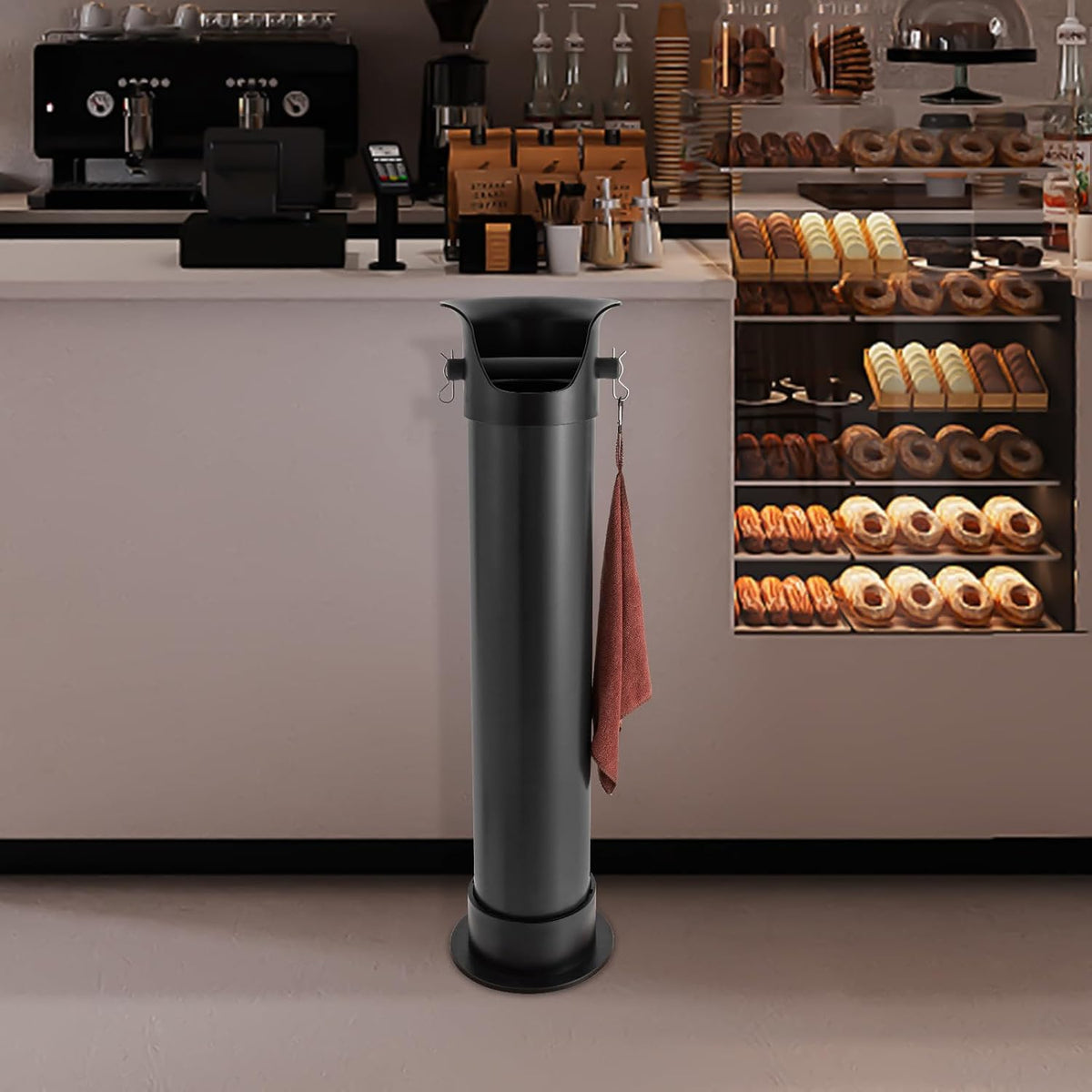 Knock Box for Coffee Grounds Commercial Floor Standing Knockbox with