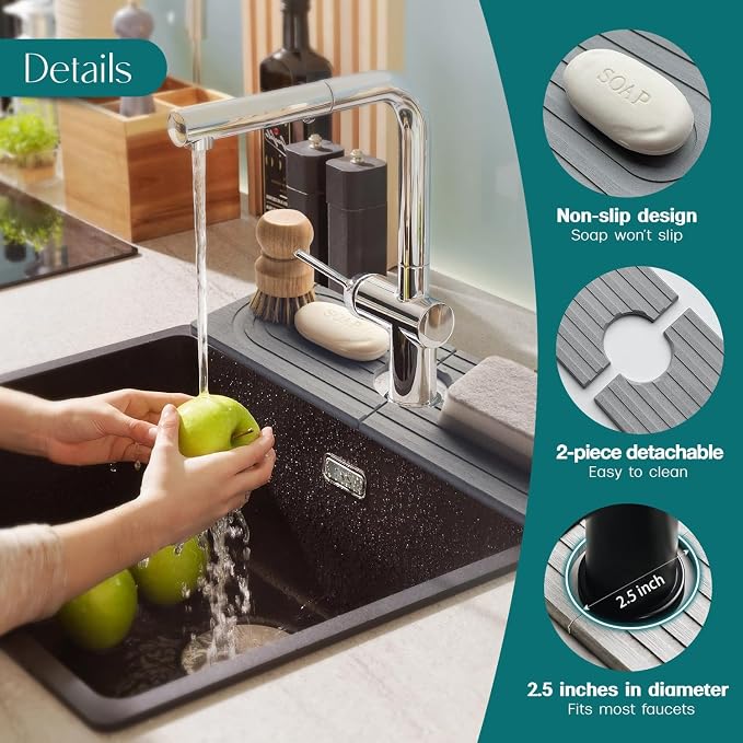 eormoe Faucet Mat for Kitchen Sink - Image 8