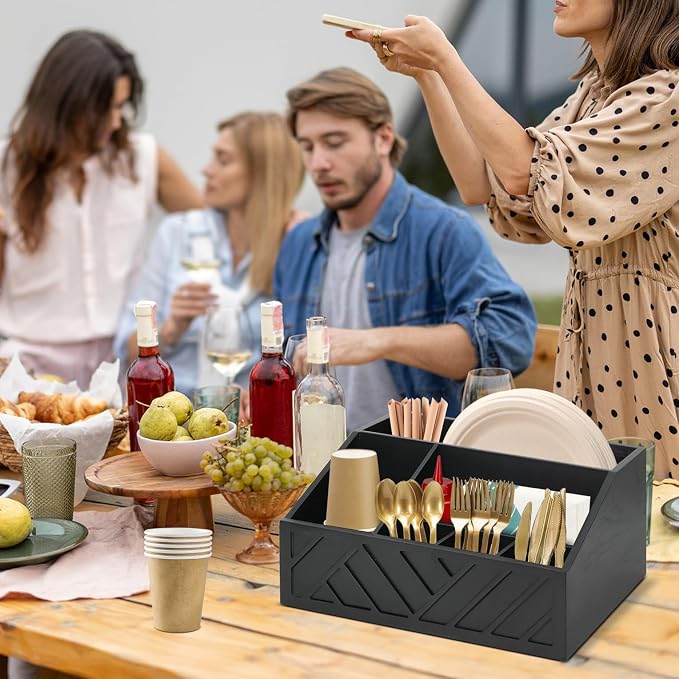 Ukonvi Paper Plate Dispenser, Paper Plate Holder - Image 2