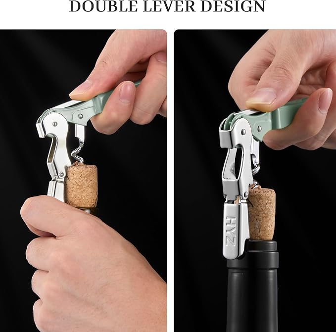 HYZ 2-Pack Wine Opener Waiter Corkscrew, Professional Wine Key - Image 4