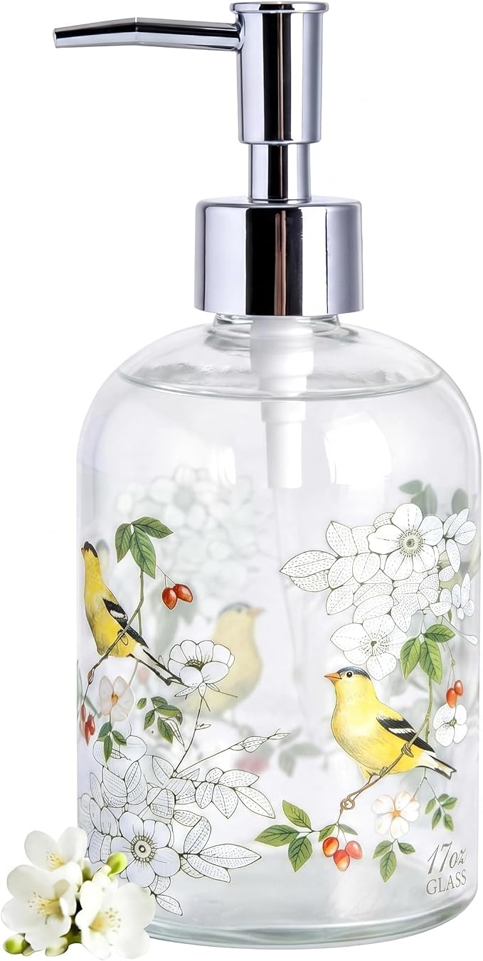 Topadorn 17oz Glass Soap Dispenser by Topadorn