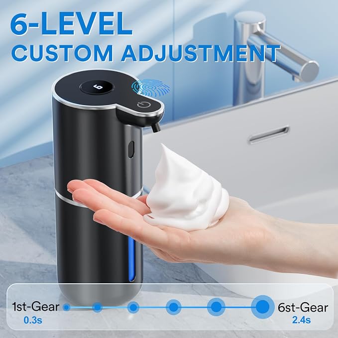 Automatic Foaming Soap Dispenser Touchless, Rechargeable Electric Hand ＆ Dish - Image 3