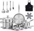 Meythway Pots and Pans Set Non Toxic, Kitchen Induction Cookware by QualityMeetsElegance