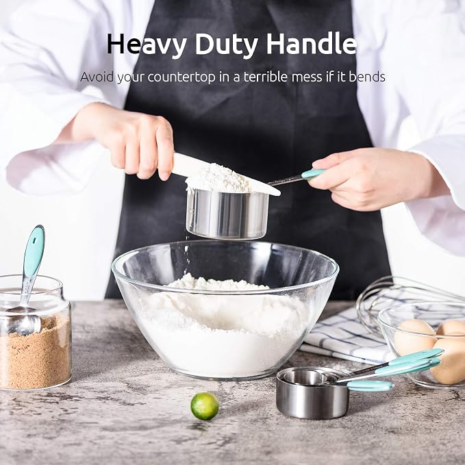 Measuring Cups : U-Taste 18/8 Stainless Steel Measuring Cups and Spoons Set of - Image 5