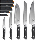 10 PCS Knife Set with Knife Sheath, Japanese Kitchen Knife Set with 5 Layers by SANMEIHO