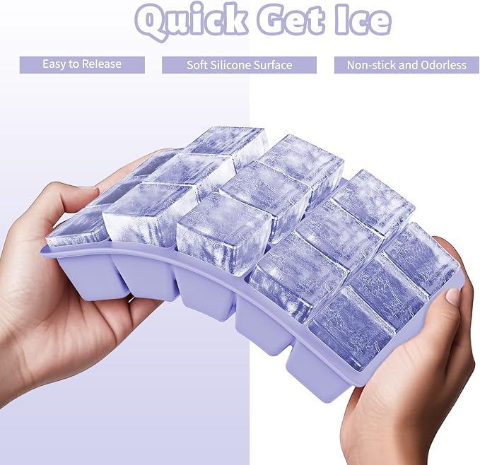 Silicone Ice Cube Tray 3 Pack - Image 5