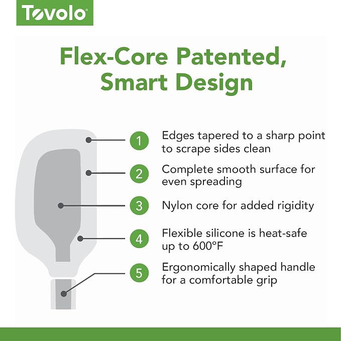 Tovolo Flex Core Silicone Spatula Spoonula Set of 2 - Image 5