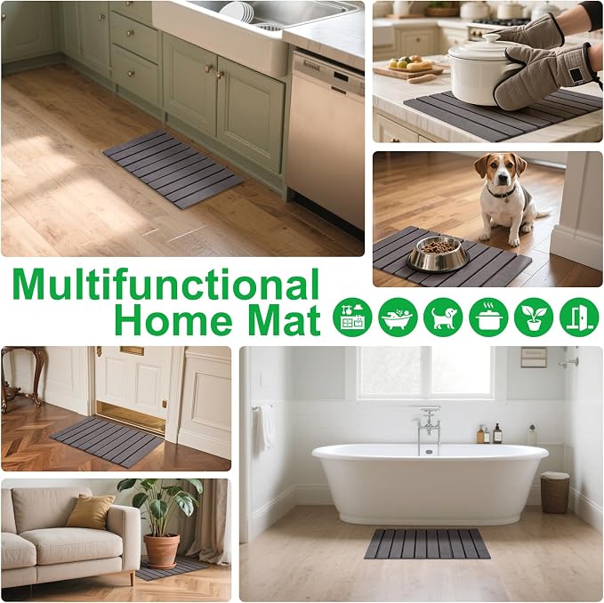 cuomaop Stone Drying Mat for Kitchen Counter Large, Foldable Quick Dry - Image 5