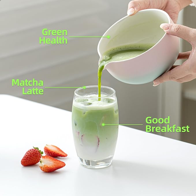 TEANAGOO Matcha Whisk Set Pink, Ceremony Matcha Set Kit Grident Pink, Matcha - Image 4
