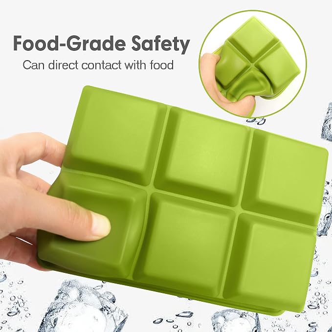 Excnorm Silicone Ice Cube Trays 3 Pack - Image 2