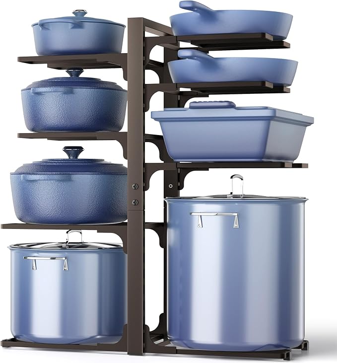 ORDORA Pots and Pans Organizer under Cabinet, 20.8" Height Heavy Duty 120LBS by ORDORA