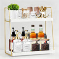 Coffee Bar Organizer for Countertop, 2 Tier Wooden Shelf for Coffeebar by Unknown