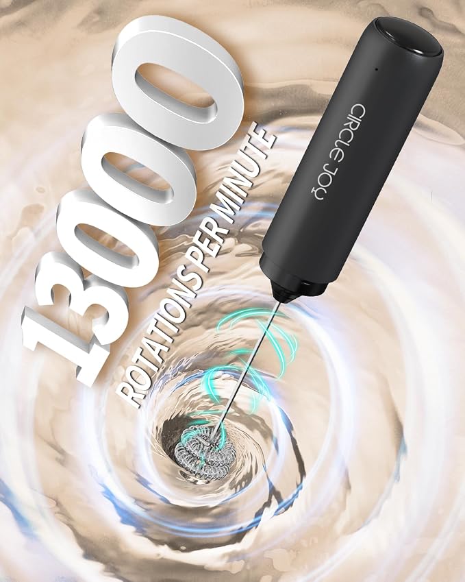 CIRCLE JOY Rechargeable Milk Frother Hanheld - Image 2