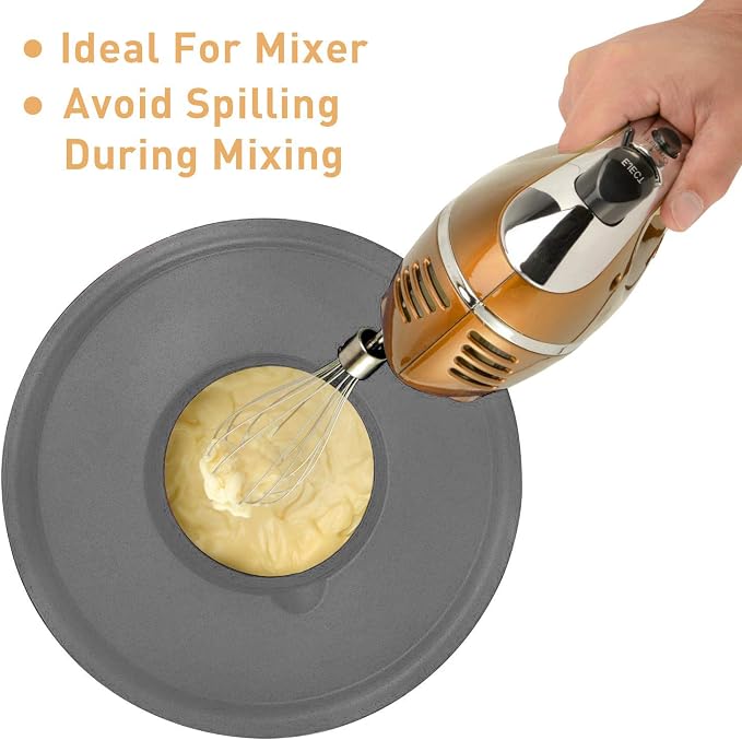 Wildone Mixing Bowls with Airtight Lids Set, with Grater Attachments & Non-Slip - Image 4