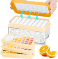 Ice Cube Tray, Ice Tray with Lid and Bin and Ice Scoop, Ice Cube Pop