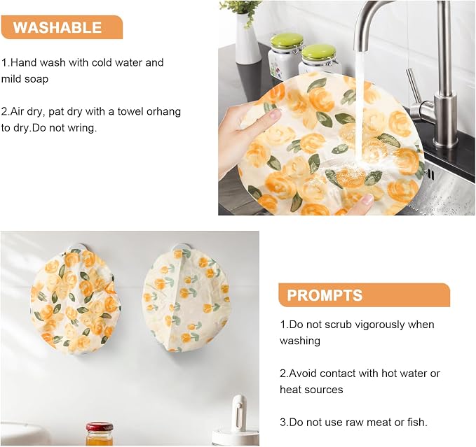 2Pcs Reusable Bowl Covers for Bread Proofing - Image 7