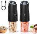 innhom Gravity Electric Salt and Pepper Grinder Set Salt Grinder Pepper Mill by innhom