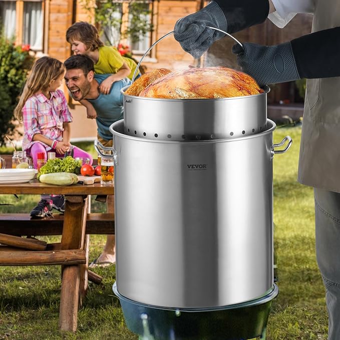 VEVOR Stainless Steel Stockpot, 64 Quart Large Cooking Pots, Cookware Sauce Pot - Image 8