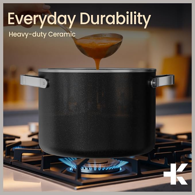 Bakken 8.5 Quart Ceramic Coated Stock Pot - Image 7