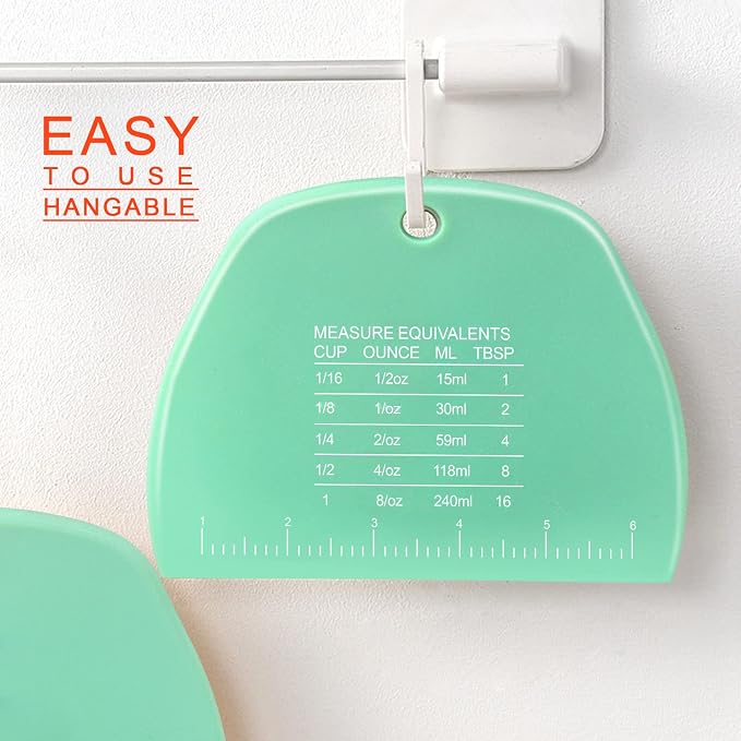 Teenitor 2 Pieces Dough Scraper, Plastic Dough Cutter, Bread Scraper - Image 5