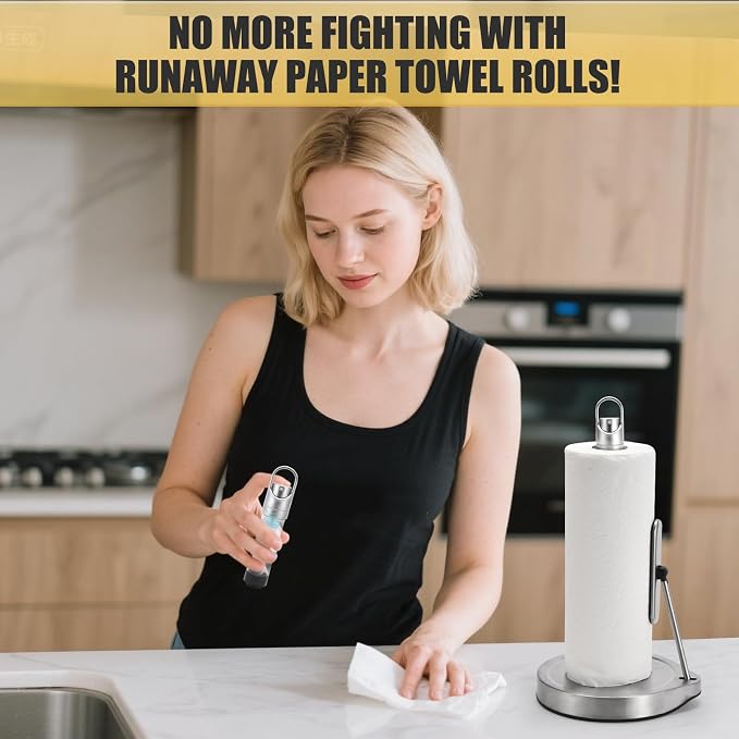 Paper Towel Holder with Spray Bottle - Image 7