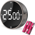 Digital Kitchen Timer, Large Display Magnetic Countdown Countup Timer, 3 Preset by SmartTimingforEveryMoment