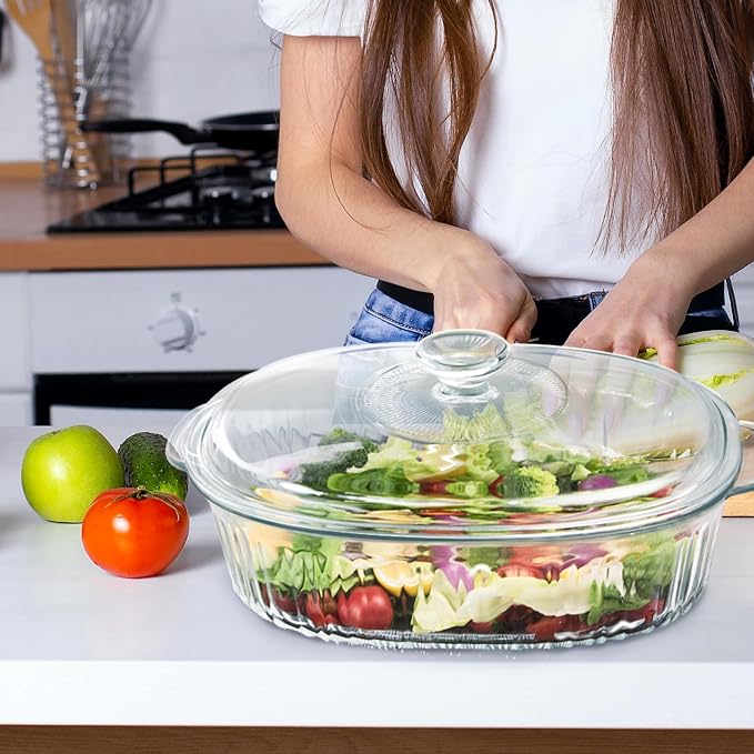 Luvan 2.8L/3Qt Glass Casserole Dish - Image 8
