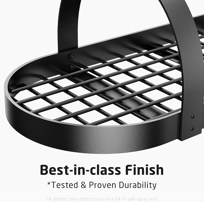 KES 48 Inch Large Hanging Pot Rack, Heavy Duty Oval Pot and Pan Hanging Rack - Image 6