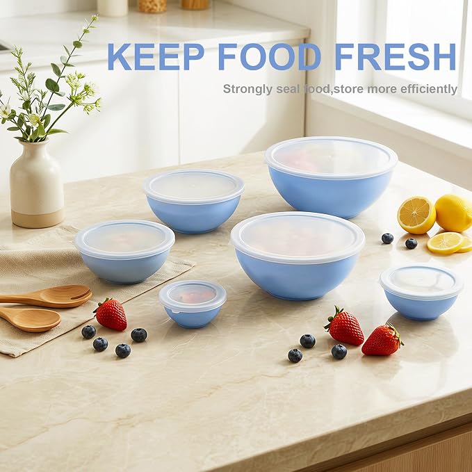 BoxedHome BPA Free Plastic Round Mixing Bowl - Image 6