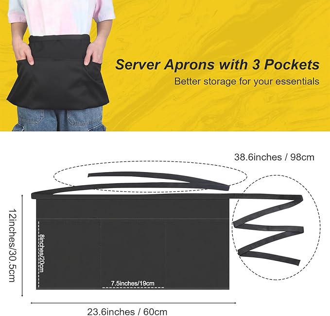 Server Waitress Waist Apron - Image 4