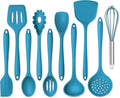 Onader Navy Blue Kitchen Utensils Set, Silicone Cooking Utensils Set of 10 by Onader