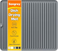 Songrey 18" x 16" Silicone Dish Drying Mat, Kitchen Counter Drying Pad by Unknown