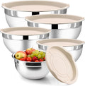 5 Piece Stainless Steel Mixing Bowls by Funnydin