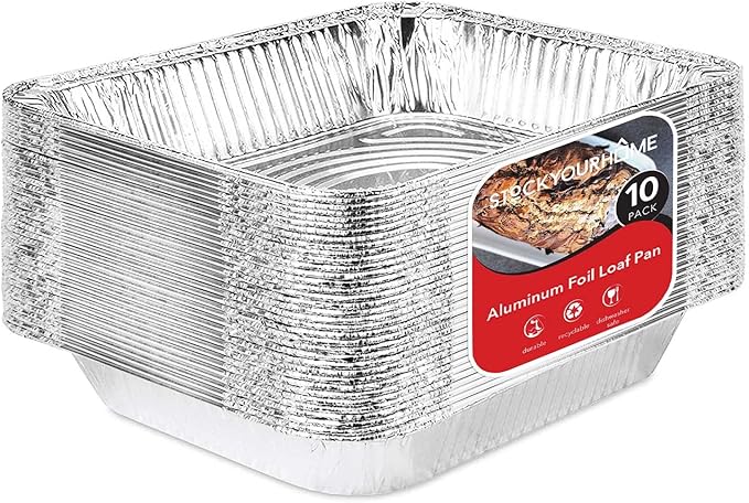 Stock Your Home Aluminum Pans 9x13 Disposable Foil Pans by StockYourHome