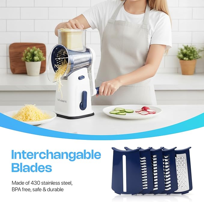 Vivaant Rotary Cheese Grater - Image 3